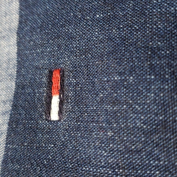 Tommy Hilfiger Short Sleeve Stripe Button Down Shirt - Picture 8 of 11